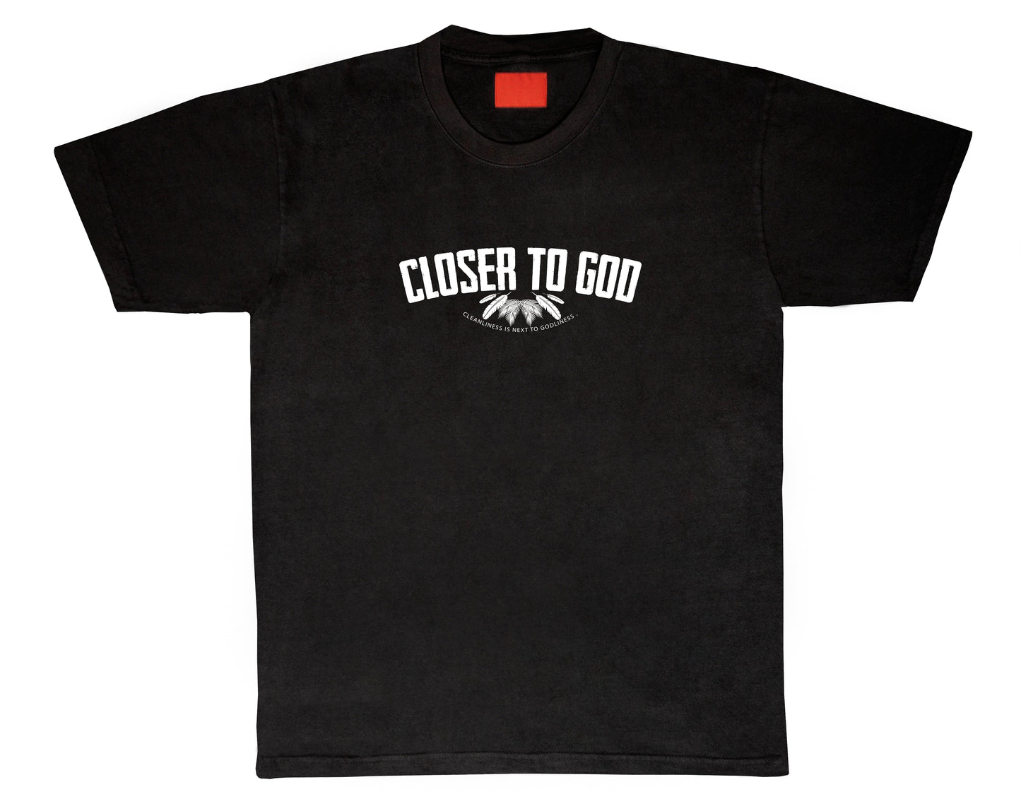 Closer To God Cleanliness is Next to Godliness Tee (Black)